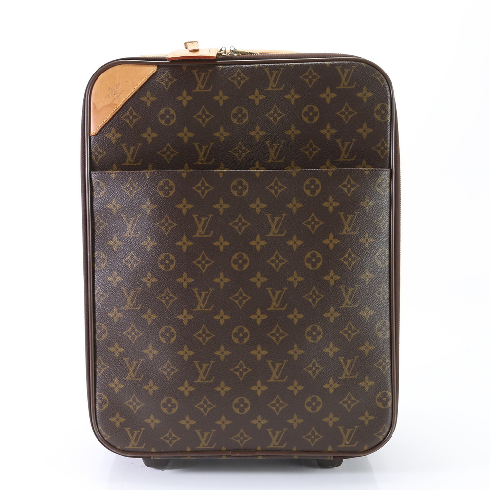 Louis Vuitton Brown Pegas Leather Monogram Suitcase